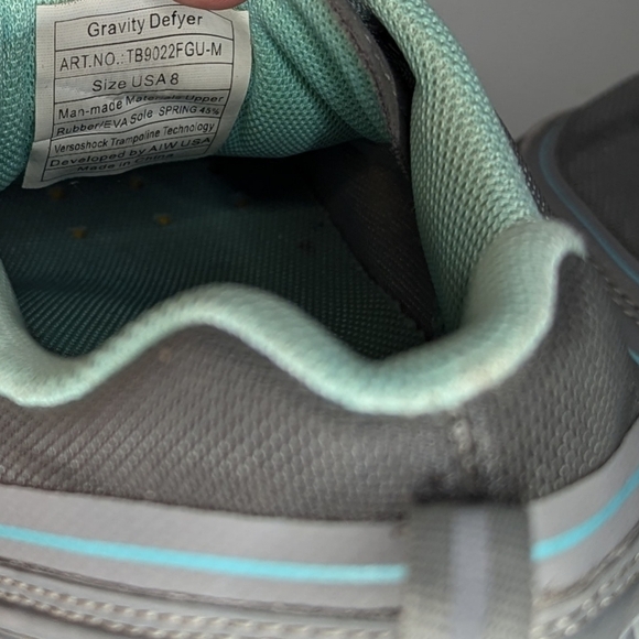 Gdefy Womens Shoes Gravity Defyer Mighty Size 8 Sneakers Gray Walking Comfort - Picture 8 of 9